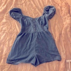 Denim Romper